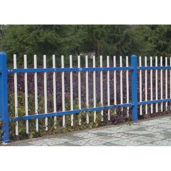 Powder Coated Metal Garden Fence Panels Decorative With 0.3-6m Length