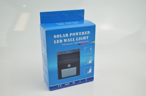 IP65 6500K Outdoor Solar Sensor Wall Lights 20 Led With Motion Sensor