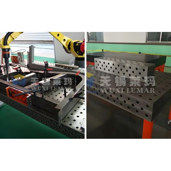 D16 Steel 3D Welding Table with Anti-Deformation Ribbed Design