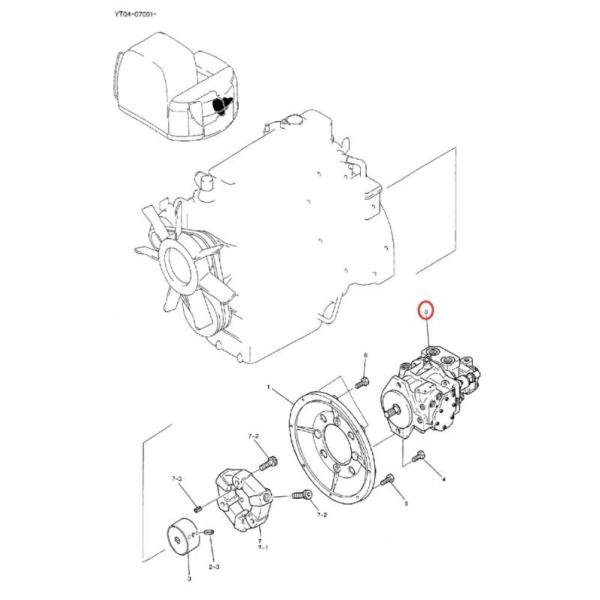 TB175 K3SP36C SK70SR Kobelco Excavator Hydraulic Pump YT10V00008F1