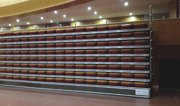 Подъем установил Retractable деревянное место на открытой трибуне/системы конференц-зала телескопичные усаживая