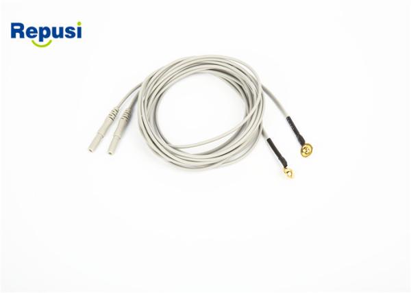 DIN 1.5mm EEG Cup Electrode gold plated disc 10mm cup brain electrode