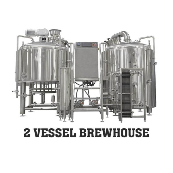 Siemens PLC Control 3000L Stainless Steel Brewing Equipment