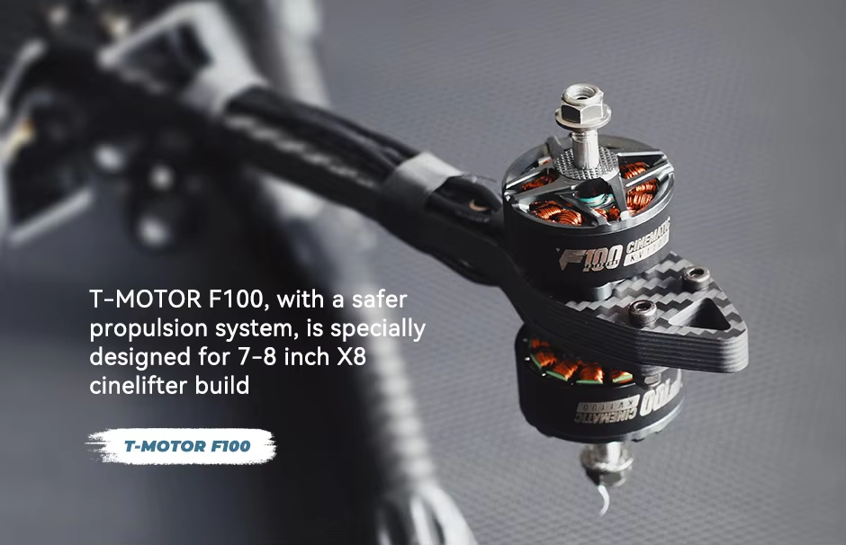 T-Motor F100 1350kv 1100 5-6s Brushless 2810 Long Range Cinematic Rc Racing Drone Motor