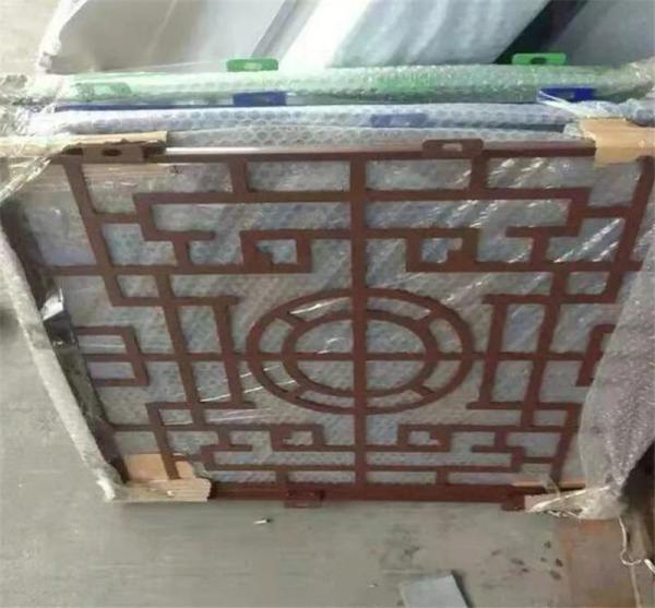 Fire Proof Indoor 7.0mm Aluminium Wood Panel Width 1250mm With Pattern Cutting