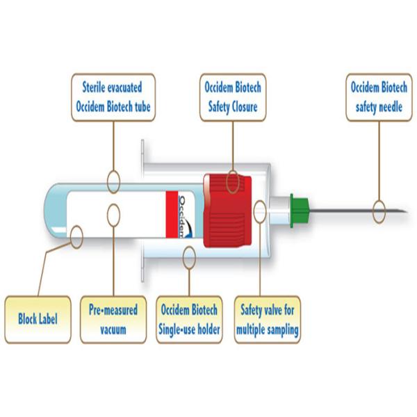 Medical Sterile Vacuum Blood Collection Needle Pen Shape Disposable Single Use