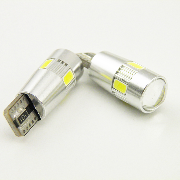 Canbus Led Automotive Globes , W5W 194 T10 6SMD 5630 Automotive Interior Led Replacement Bulbs