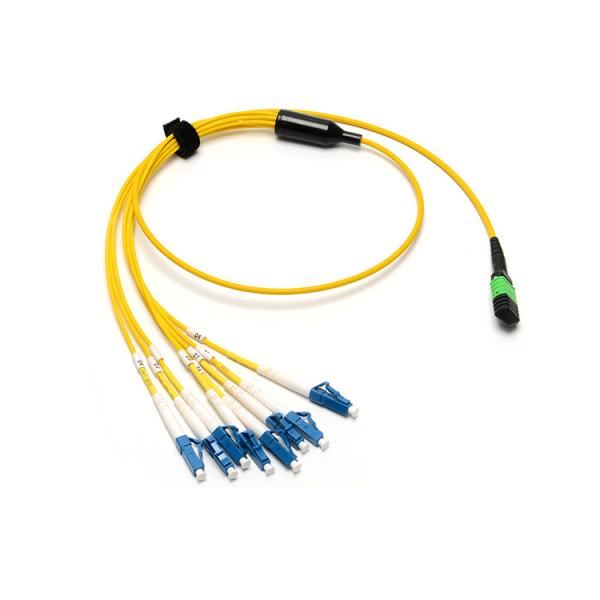 8 Cores MPO Multimode Elite Breakout Cable Female To LC Duplex MTP MPO Patch Cord For 4G/WiFi/FTTH/3G/GSM/GPRS Network