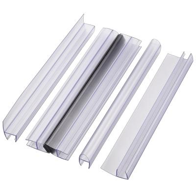 Transparente 8-12 mm Faixa de vedação da porta do chuveiro PVC coextrudado ambiental para impermeabilização