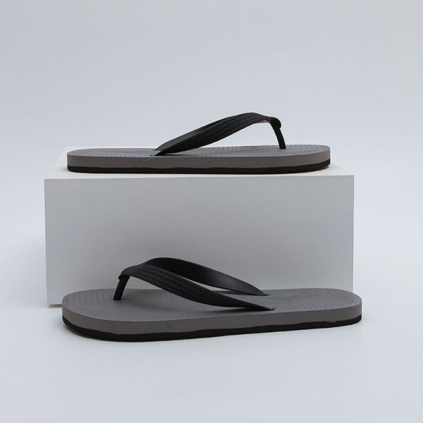 Sandales tongs basiques pour hommes, hauteur de talon plat, adaptées à l'eau, pour la pêche