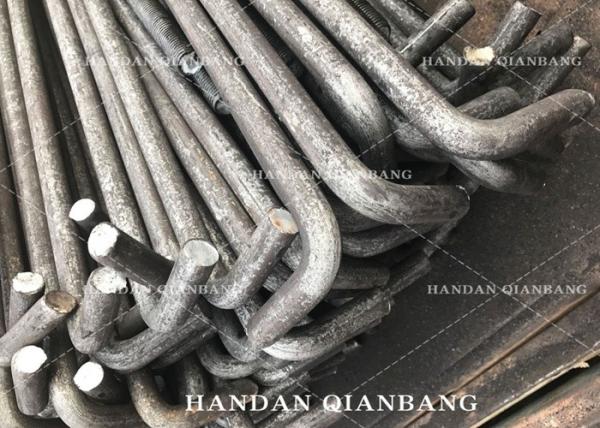 T Type / J Type Concrete Anchor Bolts Zinc Plated , Bay Ground Anchor Bolts M20 M24