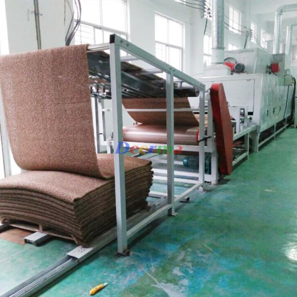 Single Screw PVC Mat Making Machine 1.5mm - 4mm Carpet Making Equipment With Screw Speed Rpm 55 Rpm