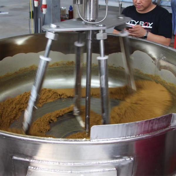 Rose Paste Cooking With Mixer Double Jacketed Kettle Cooker