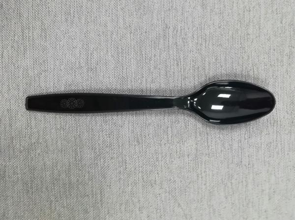 7 Inch  Disposable Cutlery High Quality Wedding Western Disposable Black Plastic Knife,Fork,Spoon