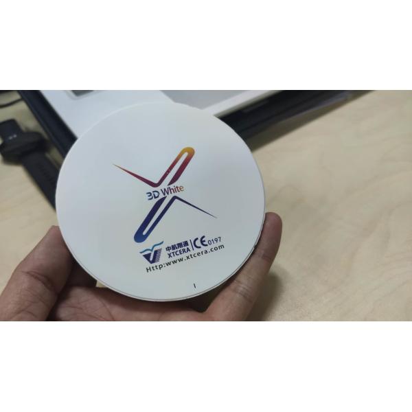 пробел Zirconia толщины 750mpa 3D 16mm белый зубоврачебный