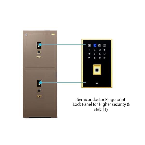 Watch Winder Jewelry Safe Box Double door Jewelry Drawer Intelligent Dual Alarm