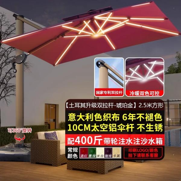 Outdoor Patio Umbrella Large Garden Sunshade For Terrace Balcony Courtyard And Open Spaces Roman Style