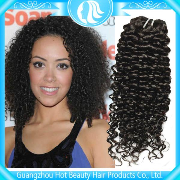 100g 5A Virgin Brazilian Hair Kinky Curly, No Shedding For Girl