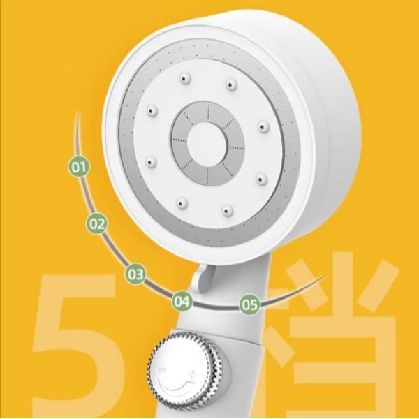 High Pressure Water Saving Handheld Shower Head with ABS Plastic and Massage Feature2