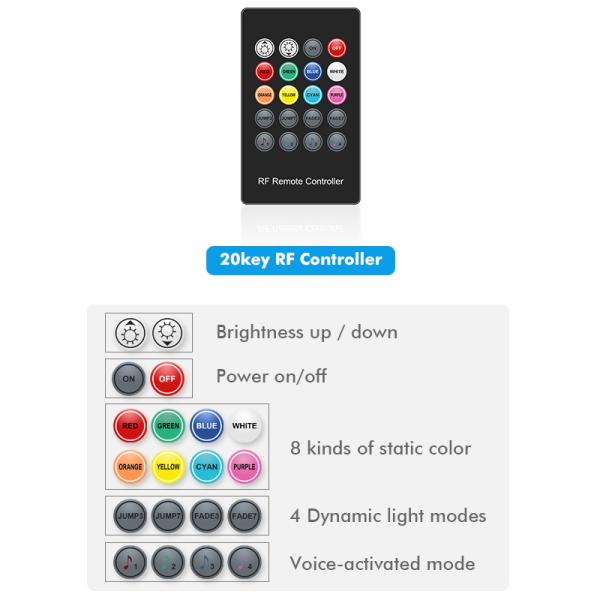 LED Light Strips Bluetooth Controller Flexible RGB 5050 Decoration BackLight Lamp Night light Luminous String For Bedroom