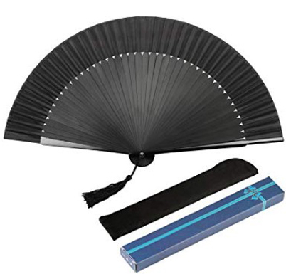 High Quality Personalized Japanese Bamboo Silk Hand Held Fan Bamboo Hand Fan With Flowers