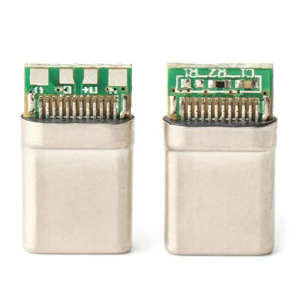 12-контактный разъем USB 3.1 USB C, разъем для пайки, провод для печатной платы, USB-разъем