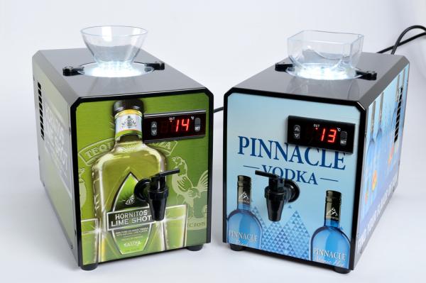Thermoelectric cooling cold shot machine , Food Grade Liquor Shot Chiller