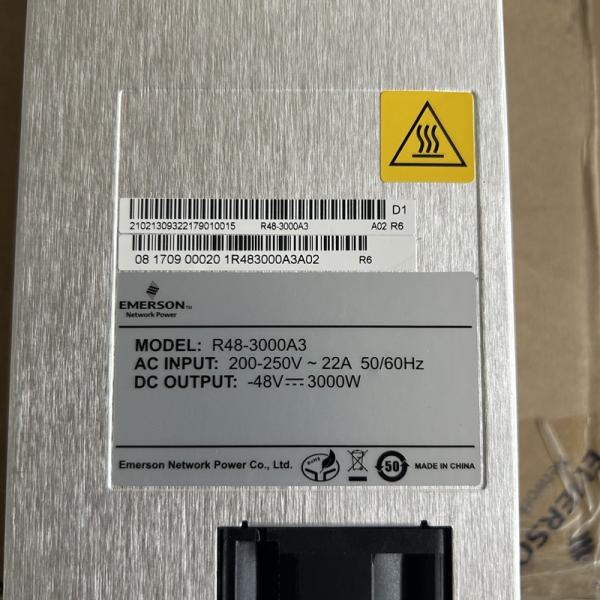 Communication Power Supply 48V 3000W Emerson Rectifier Module R48-3000A3 For DC Power Supply System