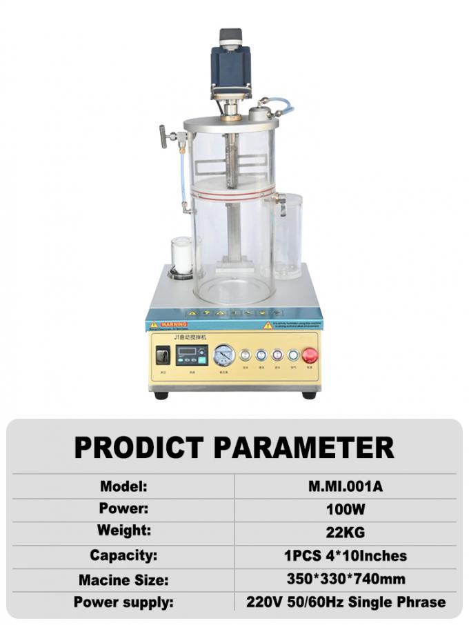 100W Power 220V 50/60Hz Single Phase Industrial Mixer with 350*330*740mm Size for Jewelry Production