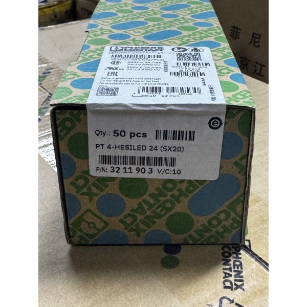 Phoenix Contact 3211903 Fuse Modular Terminal Block with Push-in Connection 24V 6.3A Din Rail Mount