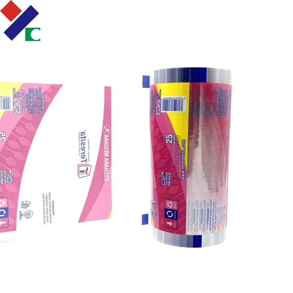 1000m Plastic Food Wrap Film Brown White Sugar Custom Printing Packaging