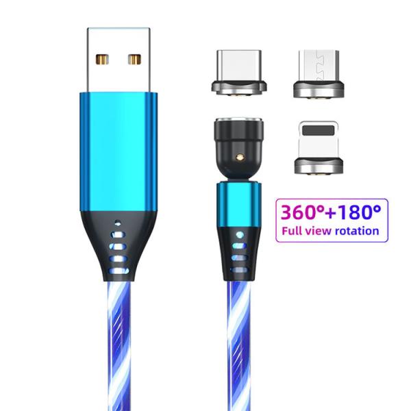 Focuses USB Type C Magnetic Cable 540 Degree Rotation USB C Magnetic Data Cable