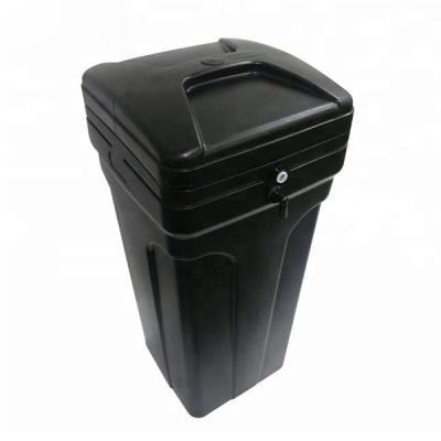 Black Square Brine Tank 70 Liters Non Toxic Plastic Salt Brine Vessel