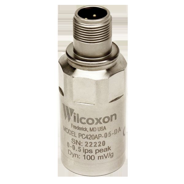 Loop Powered 4-20 mA Vibration Sensor Amphenol PC420VR-05-DA with Durable 316L