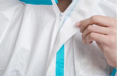 Unisex Disposable Disposable Protective Suit Non - Woven Work Safety Optional Size