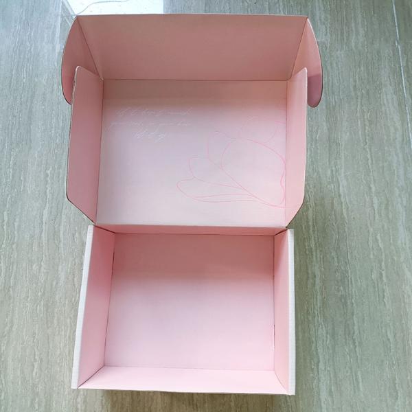 Почтовые ящики из розового картона для экологически чистой упаковки