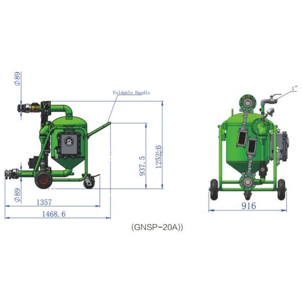 Oilfield Solids Control Equipment High Capacity Solid Vacuum Pump Vacuum Sludge Pump