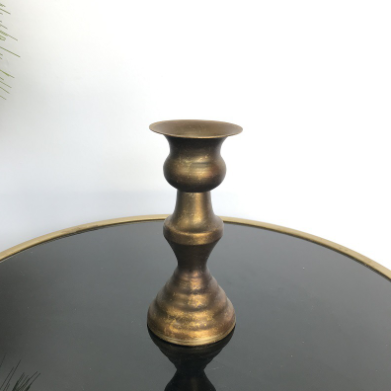 Golden Wear Resistant 0.5KG Nordic Style Candle Holder