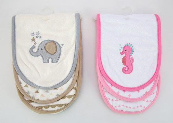 3 Pack Knitted Baby Burping Towels 6.25X18 200GSM Strong Absorption