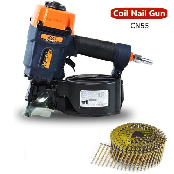 Powerful Pneumatic Air Nail Gun CN45 55 70 80 90 100 Coil Nailer for Customized OEM
