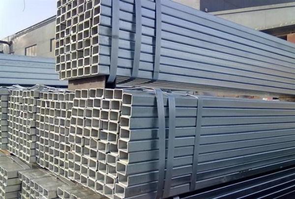 High Frequency Longitudinal Hollow Steel Pipe , Rectangular Steel Tubing