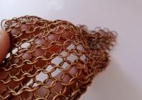 Rideaux en frange de cotte de maille de l'acier inoxydable 10mm de couleur de cuivre pour la conception architecturale