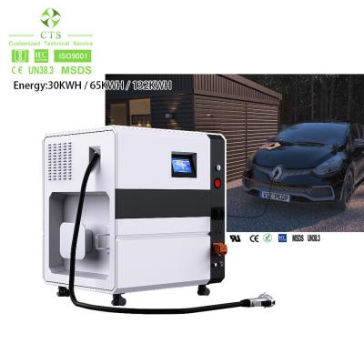 Estação de carregamento rápida da C.C. EV do móbil do salvamento de estrada da emergência com a bateria de 30kwh 65kwh 132kwh
