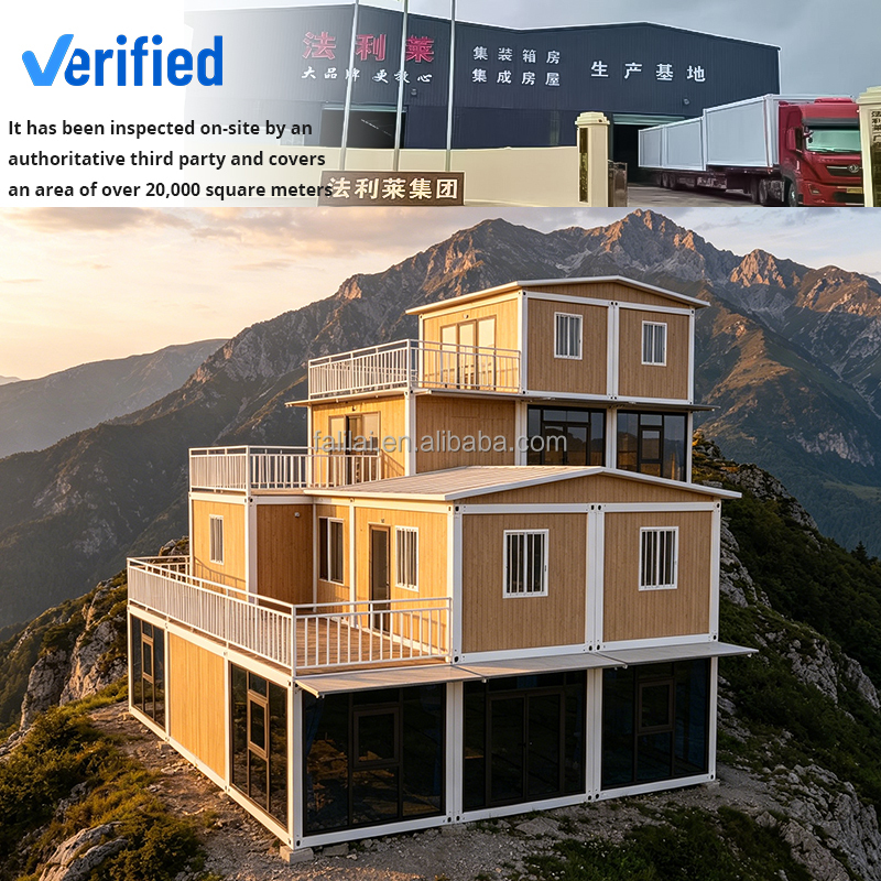 Fast Install Portable Flat Pack Modern Eco-friendly Container House Luxury Modular Mobile Cabin Detachable Prefab Hotel Villa