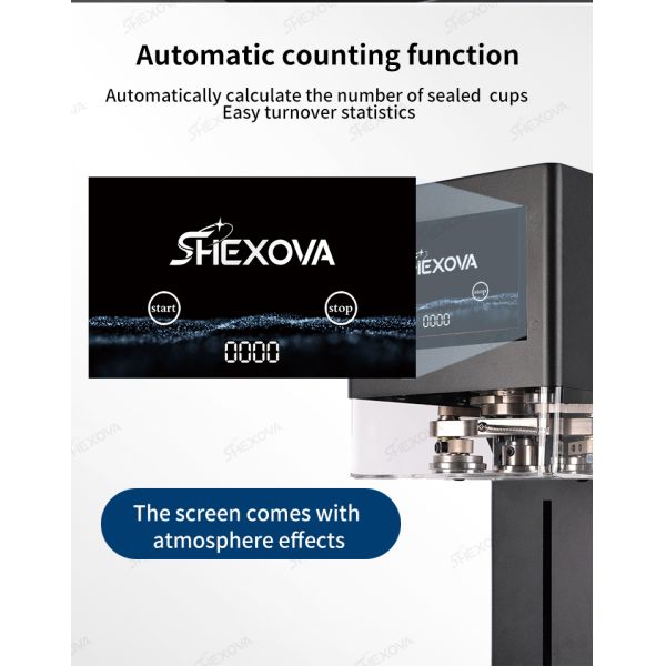 CE Non Rotating Automatic Can Sealer Machine For PET Bottle Can With Touch Screen