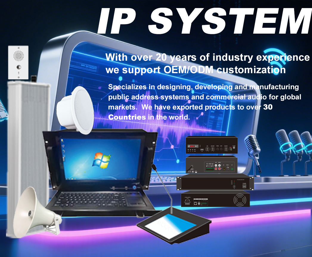 Indoor IP POE Speaker System Network Poe Outdoor Speakers For PA System