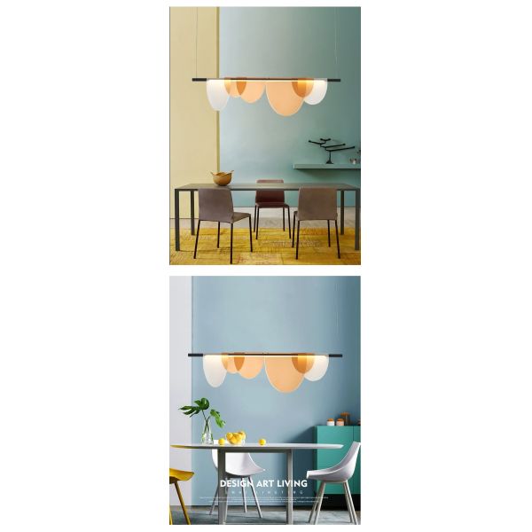 Nordic Blue Amber Acrylic Pendant Lights Living Room Makaron Hanging Lamp（WH-AP-680）