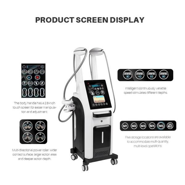 2 в 1  уменьшая прибор уменьшения целлюлита ролика вакуума лазера машины