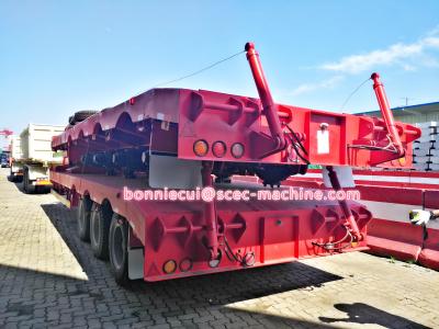 Special Design Heavy Duty Semi Trailers Low Bed Tare For Transporting Machine