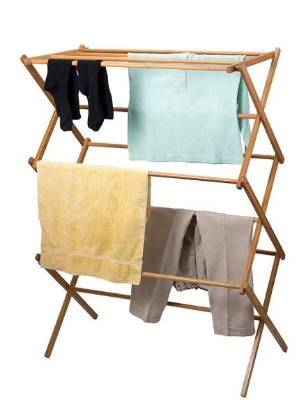 Non - Fragile Bamboo Home Furniture Household Essentials Bamboo Drying Rack